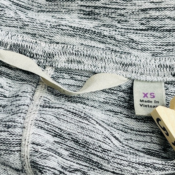 Athleta blissful wrap cardigan sweater hooded grey space dye women's‎ size xs - Picture 4 of 13